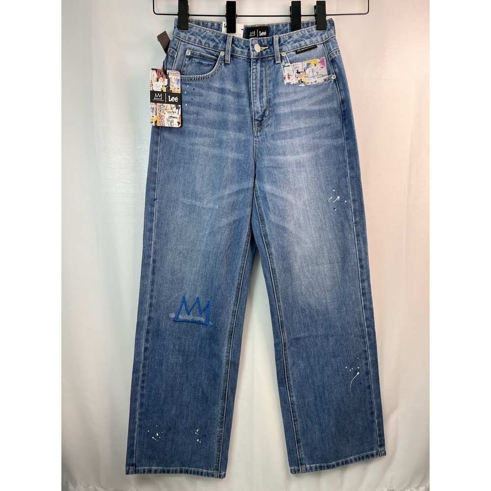 Lee Jean Michel Basquiat Collab Women's Jeans 27x30 Kawaii Harajuku Street Wear